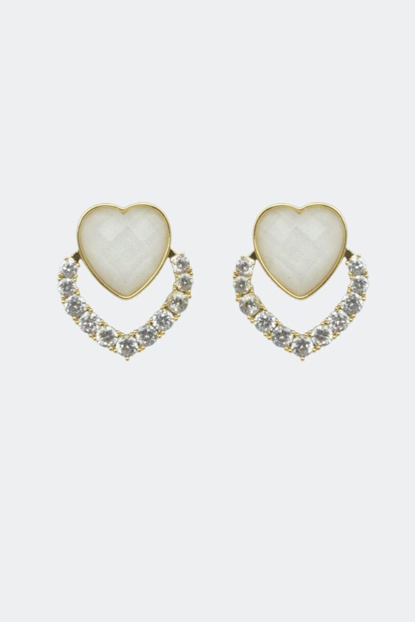 Double Heart Earrings  Shop now at Kitty Darling