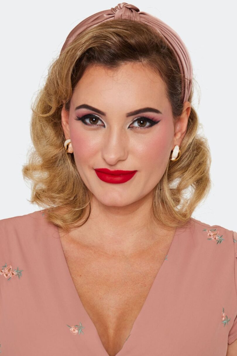 Enamel Coated Twist Earrings Pink  Shop now at Kitty Darling