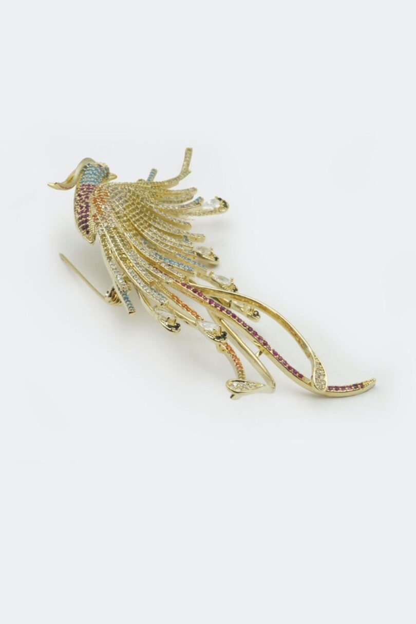 Flying Phoenix Diamante Bird Brooch  Shop now at Kitty Darling