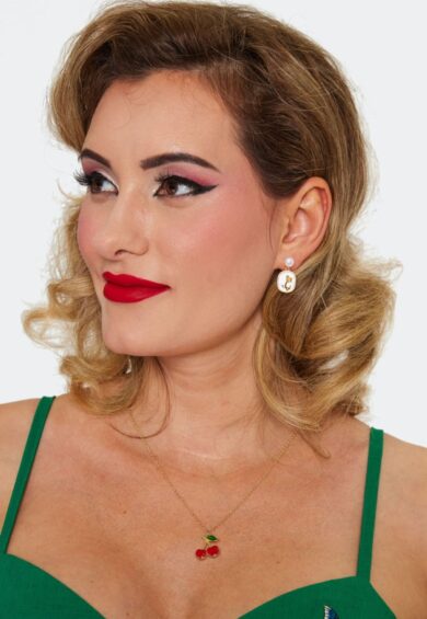 Framed Rose Drop Earrings – Jewellery | Kitty Darling