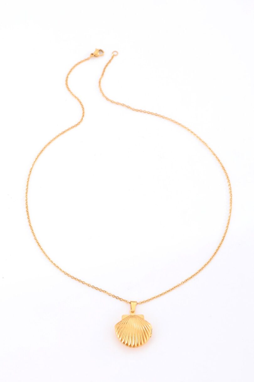 Gold Shell Pendent Necklace  Shop now at Kitty Darling