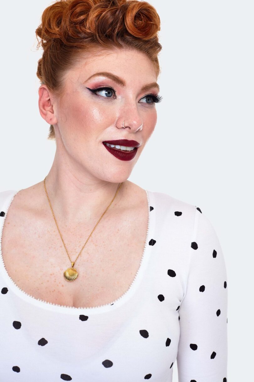 Gold Shell Pendent Necklace  Shop now at Kitty Darling