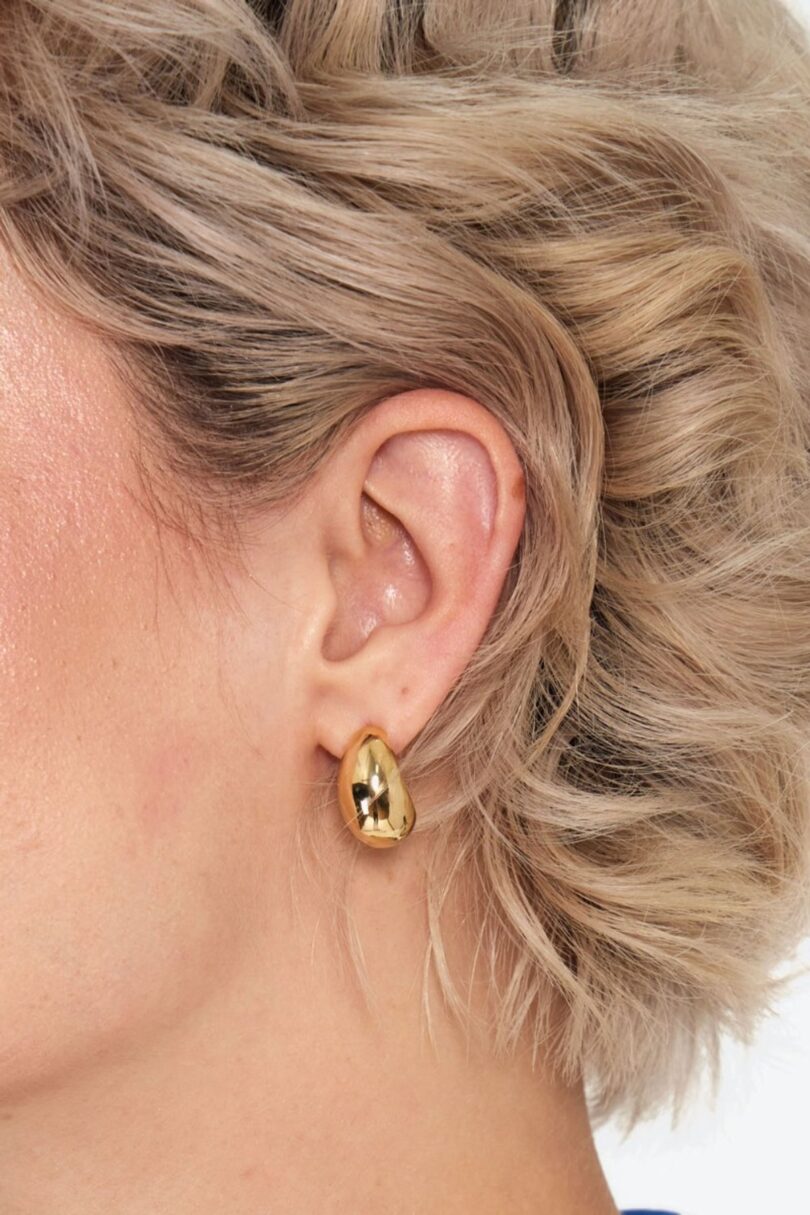 Gold Teardrop Earrings  Shop now at Kitty Darling
