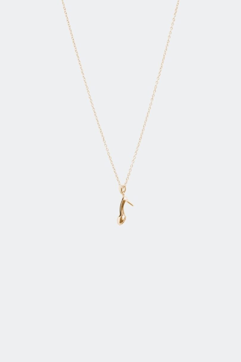 Golden Tone Heel Necklace  Shop now at Kitty Darling