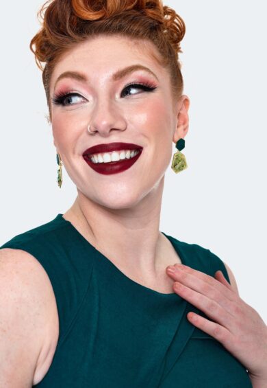 Green Crystal Earrings – Jewellery | Kitty Darling