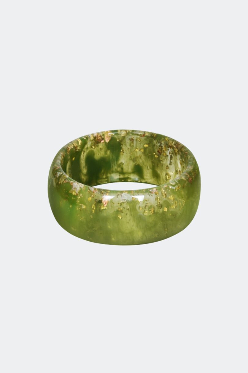 Green & Gold Speckled Bangle  Shop now at Kitty Darling