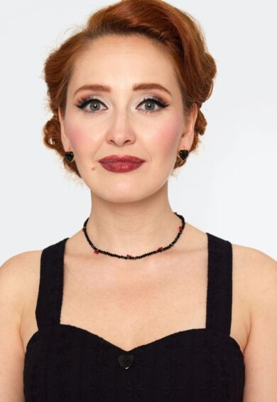 Heart Snap Mini Hoop Earrings Black – Jewellery | Kitty Darling