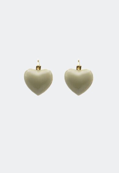 Heart Snap Mini Hoop Earrings White – Jewellery | Kitty Darling