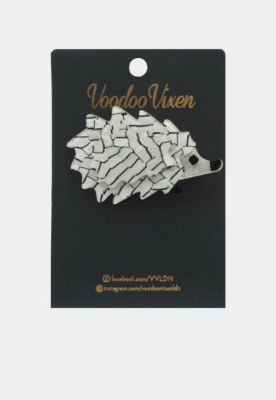 Hedgehog Brooch White – Jewellery | Kitty Darling