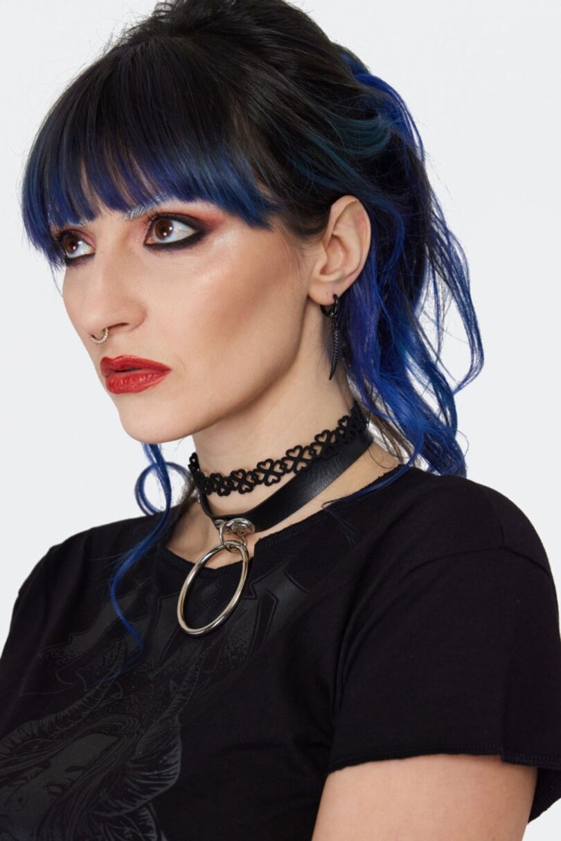Horn Hoop Black Earrings  Shop now at Kitty Darling