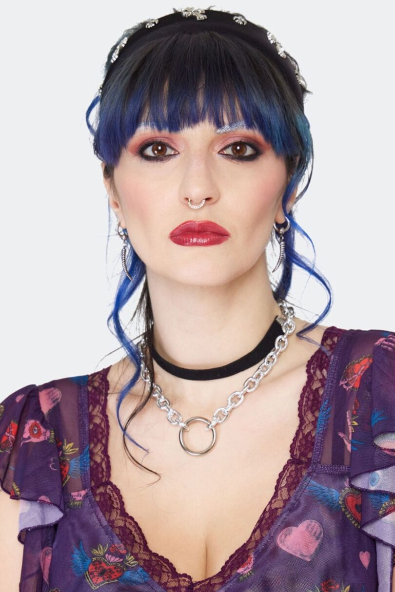 Horn Hoop Silver Earrings  Shop now at Kitty Darling