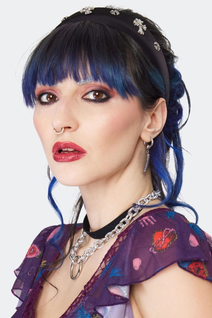 Horn Hoop Silver Earrings  Shop now at Kitty Darling