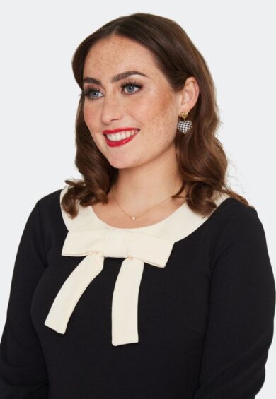 Houndstooth Heart Earrings – Jewellery | Kitty Darling