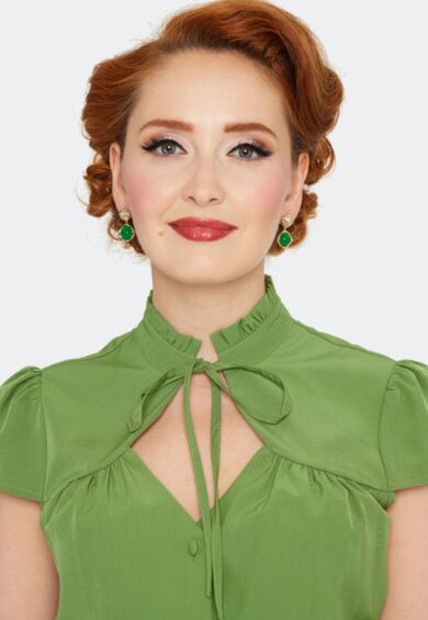 Jade Stone Drop Earrings – Jewellery | Kitty Darling