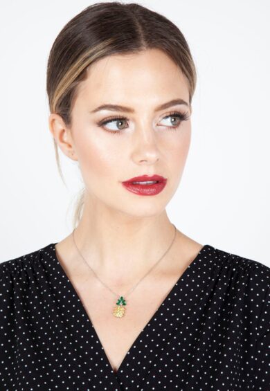 Jewelled Pineapple Necklace – Jewellery | Kitty Darling
