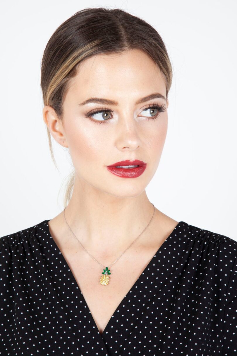 Jewelled Pineapple Necklace  Shop now at Kitty Darling