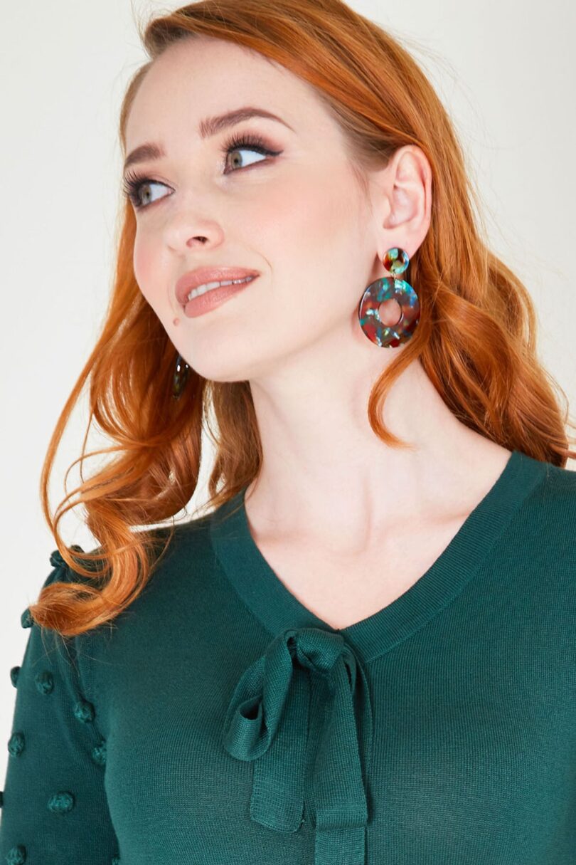Kaleidoscope Disc Earrings  Shop now at Kitty Darling