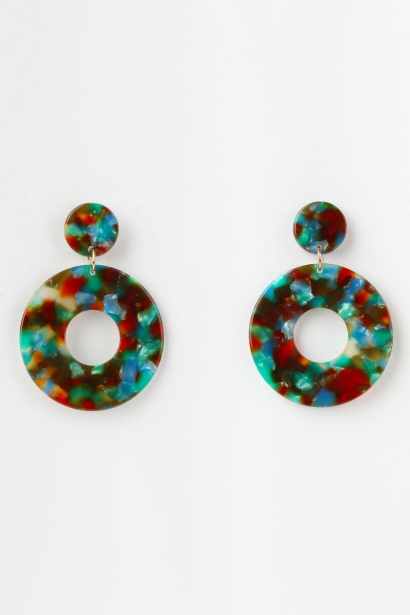 Kaleidoscope Disc Earrings  Shop now at Kitty Darling