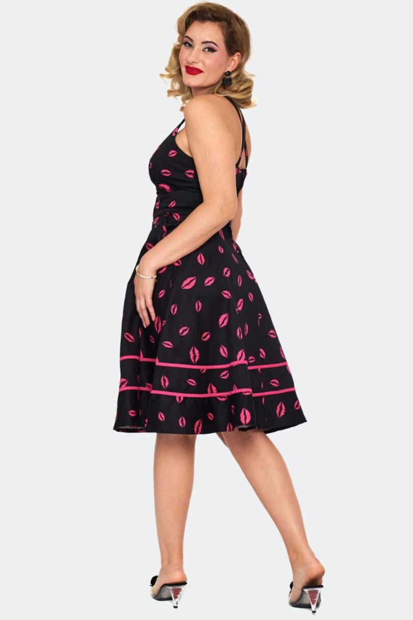 Lipstick Sleeveless Flare Dress  Shop now at Kitty Darling