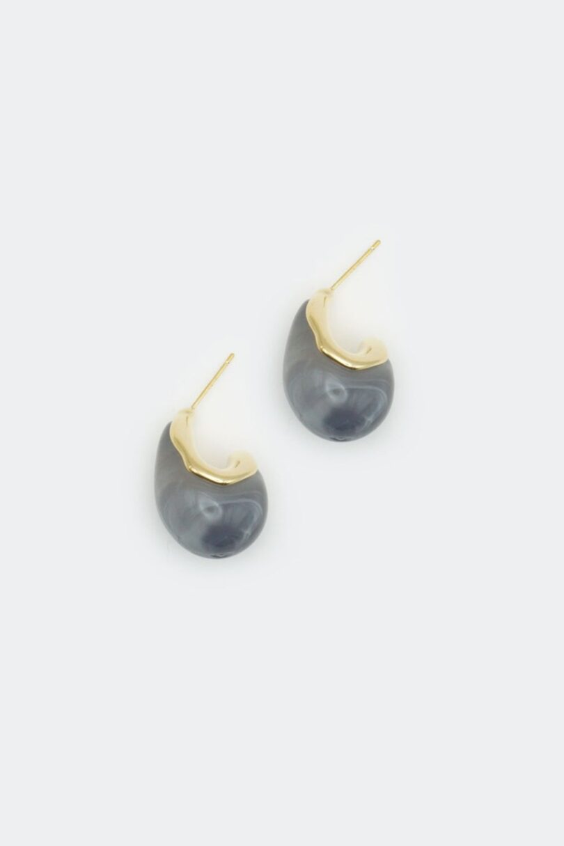 Marble Resin Teardrop Earrings  Shop now at Kitty Darling