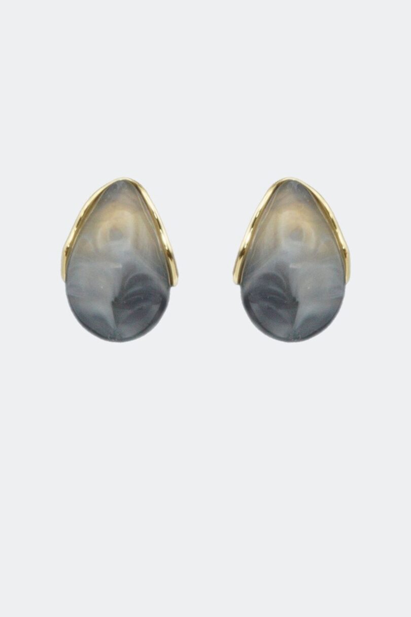 Marble Resin Teardrop Earrings  Shop now at Kitty Darling
