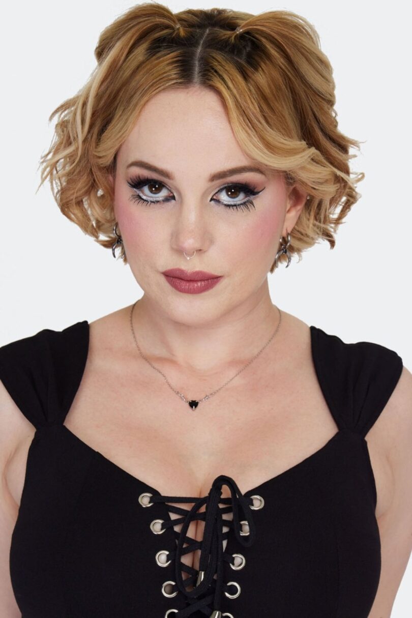 Onyx Crescent Moon Drop Earrings  Shop now at Kitty Darling