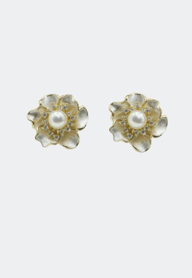 Opal And Pearl Flower Earrings – Jewellery | Kitty Darling