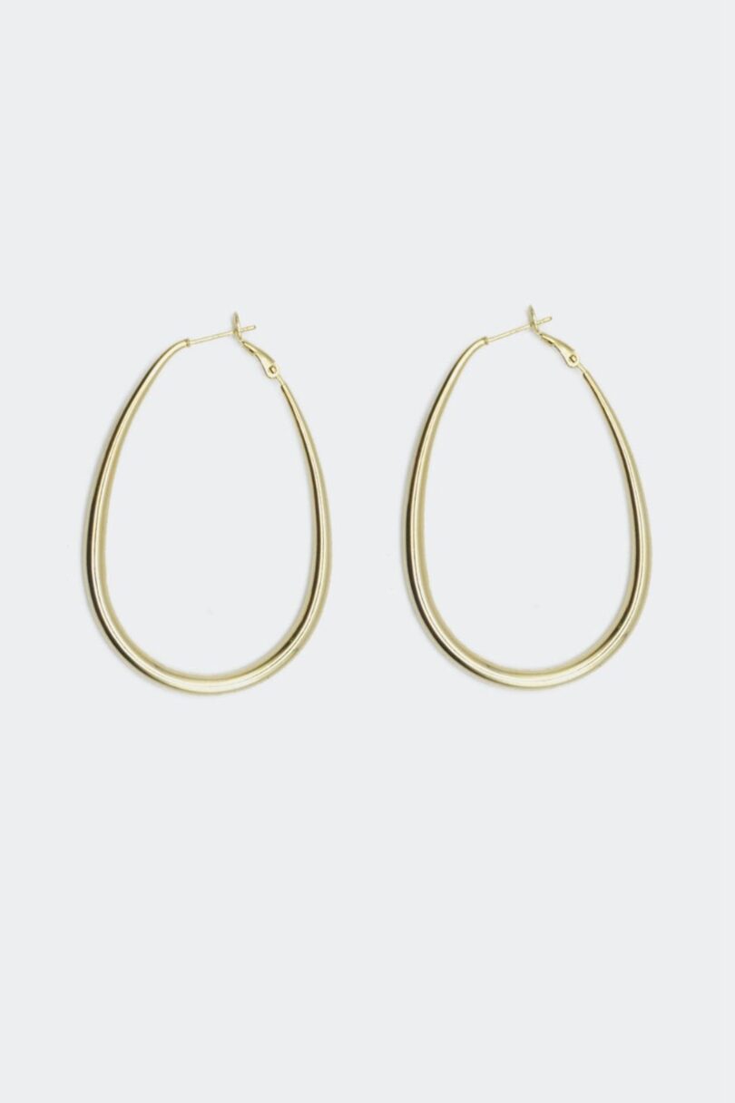 Oval Hoop Earrings  Shop now at Kitty Darling