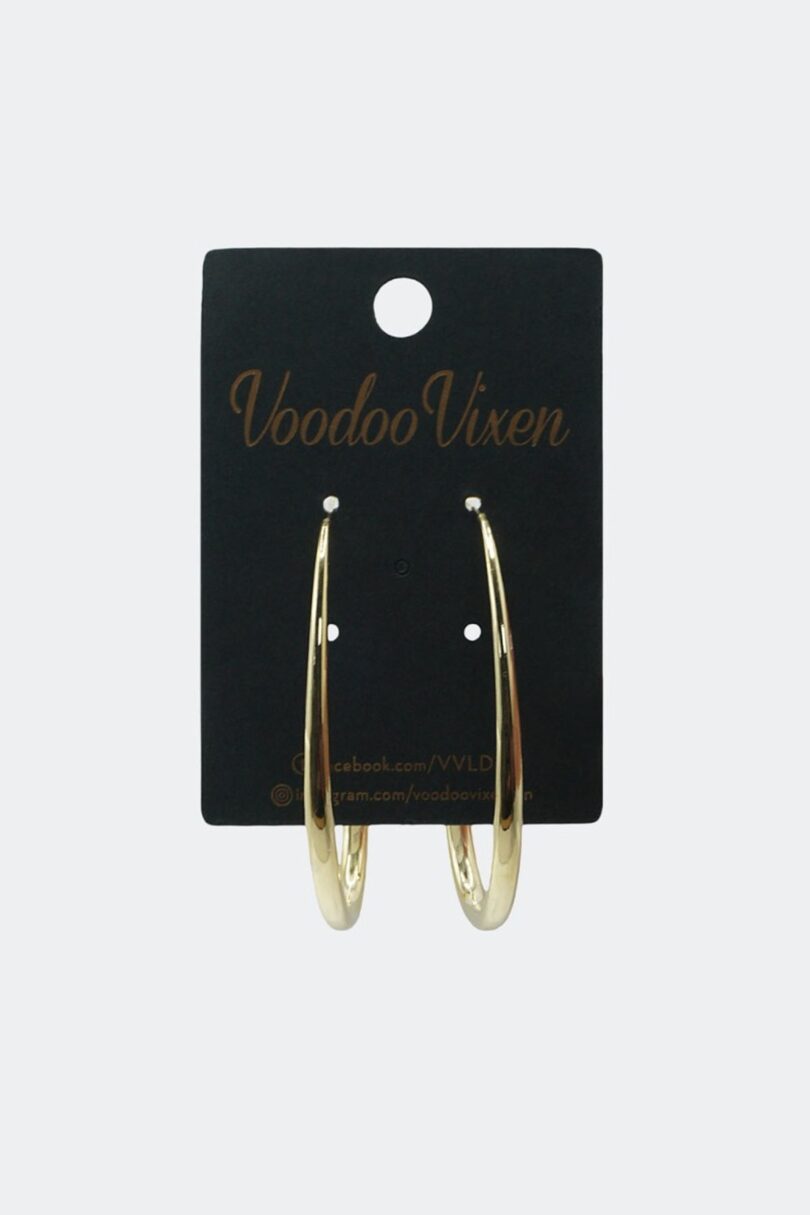 Oval Hoop Earrings  Shop now at Kitty Darling
