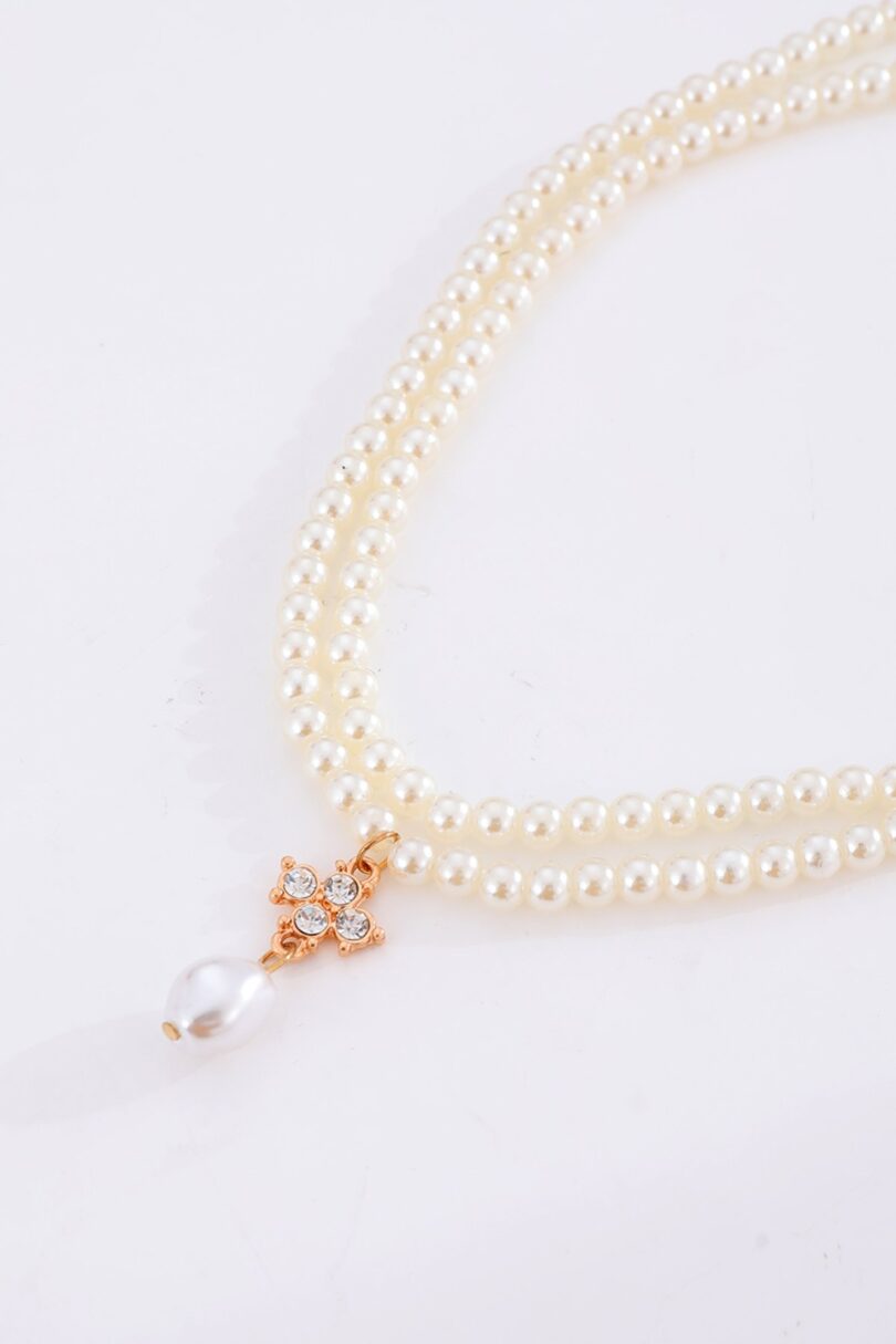 Pearl Beaded Charm Necklace  Shop now at Kitty Darling