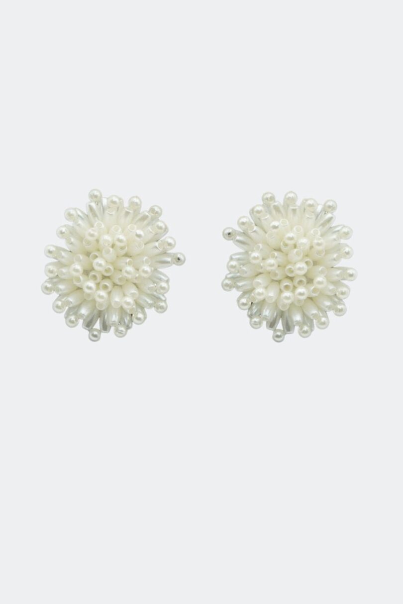 Pearl Cluster Flower Style Earrings  Shop now at Kitty Darling