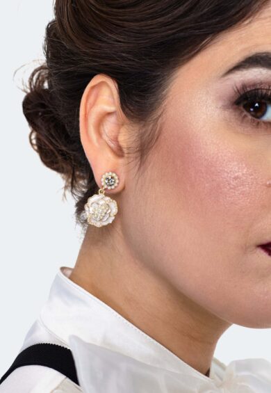 Pearly Flower Earrings – Jewellery | Kitty Darling