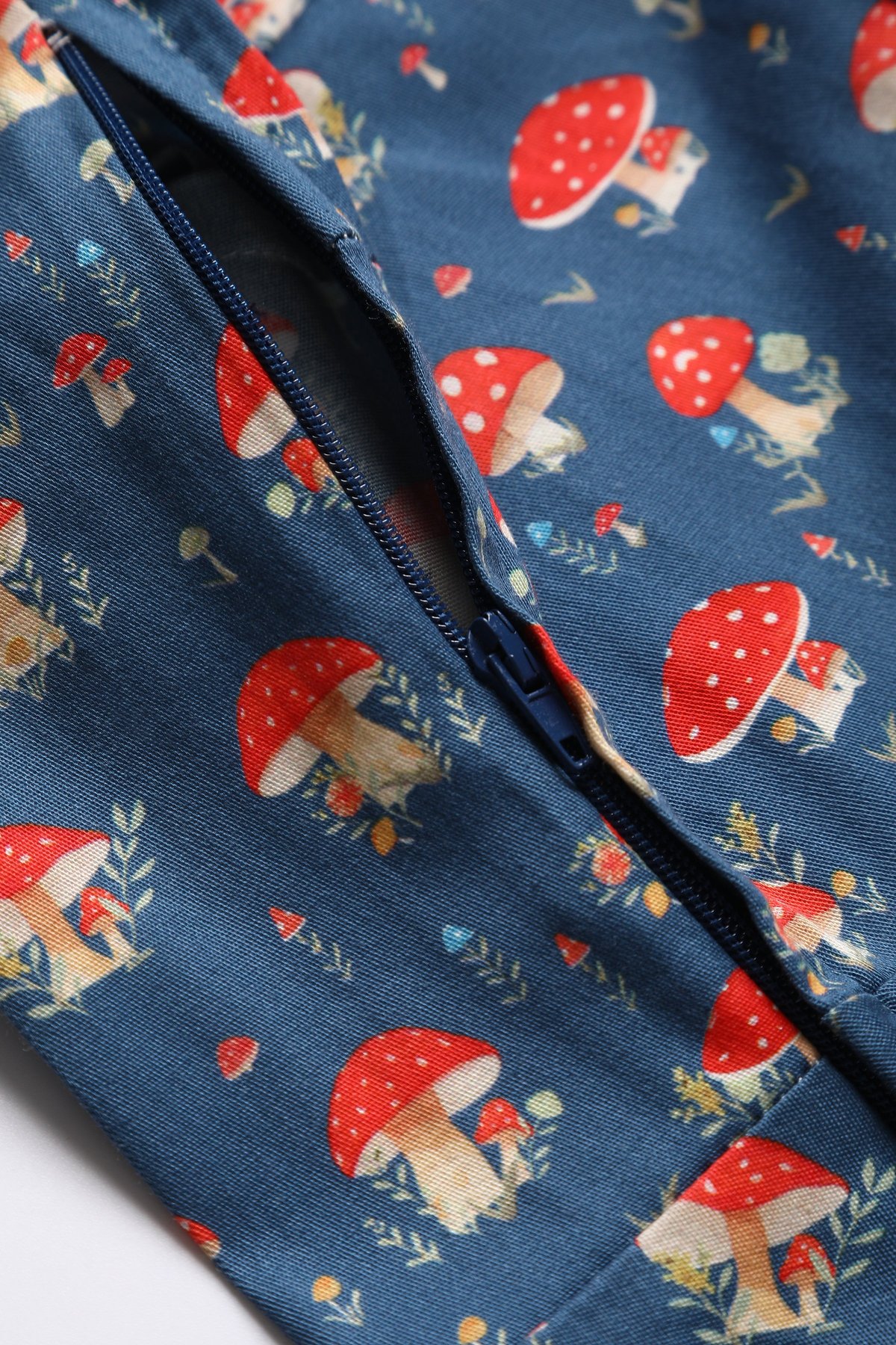 Penelope Rockabilly Navy Blue Mushroom Shirt Dress Penelope Rockabilly Navy Blue Mushroom Shirt Dress Shop now at Kitty Darling