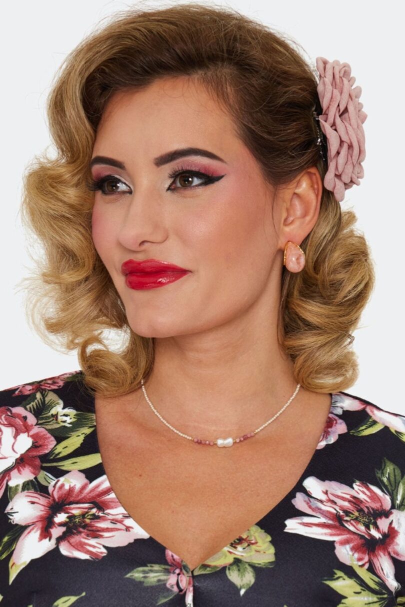 Pink Resin Teardrop Earrings  Shop now at Kitty Darling