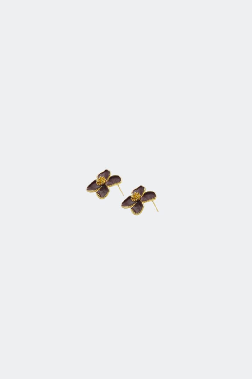 Purple Alloy Earrings  Shop now at Kitty Darling