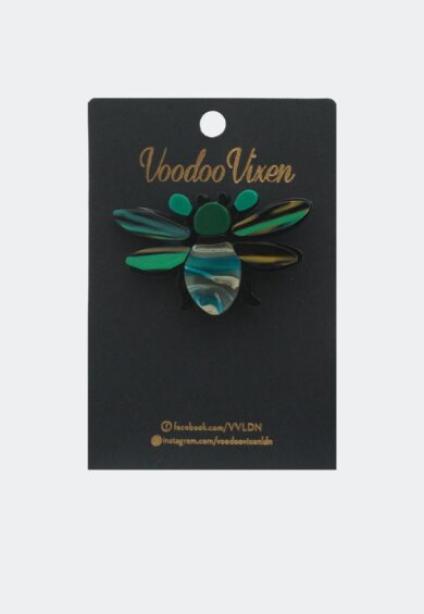 Resin Green Bug Brooch – Jewellery | Kitty Darling