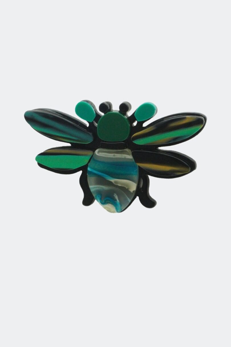 Resin Green Bug Brooch  Shop now at Kitty Darling