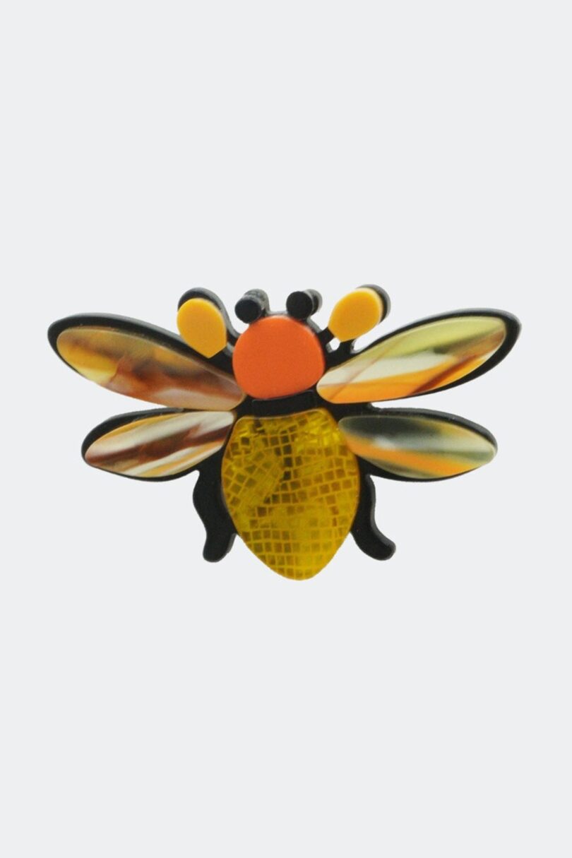 Resin Orange Bug Brooch  Shop now at Kitty Darling