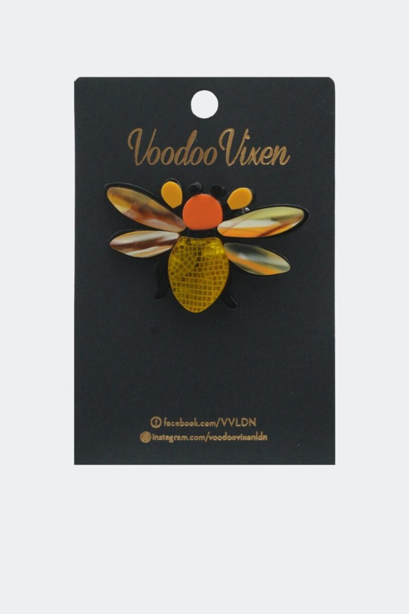Resin Orange Bug Brooch  Shop now at Kitty Darling