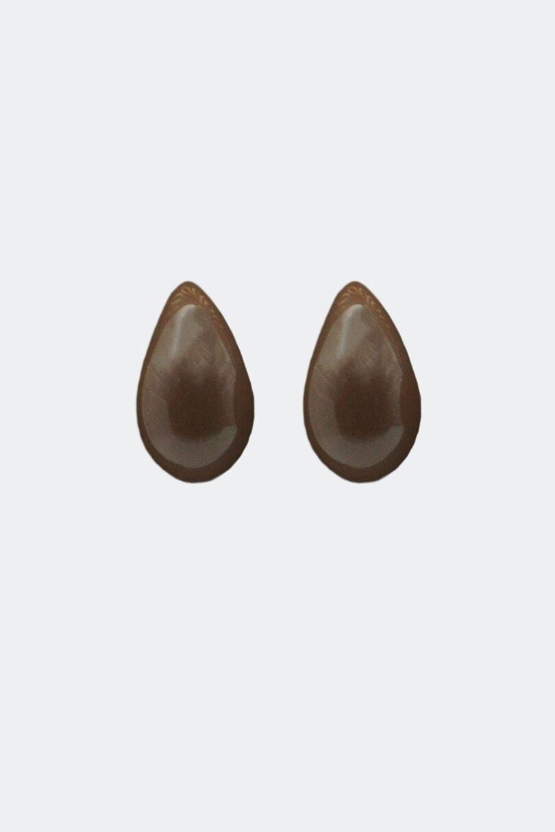 Retro Brown Teardrop Earrings  Shop now at Kitty Darling