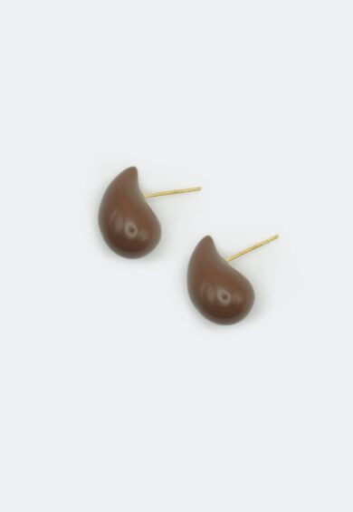 Retro Brown Teardrop Earrings – Jewellery | Kitty Darling