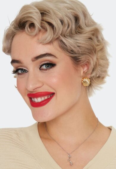 Retro Gold Shell Earrings – Jewellery | Kitty Darling