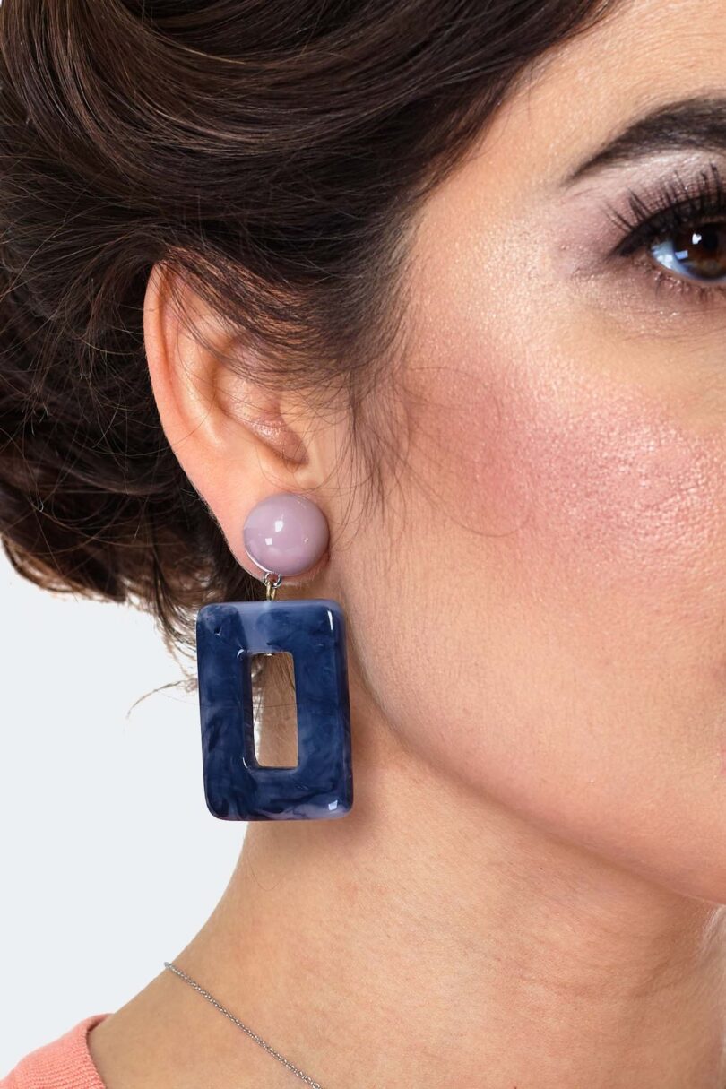 Retro Square Drop Earrings  Shop now at Kitty Darling
