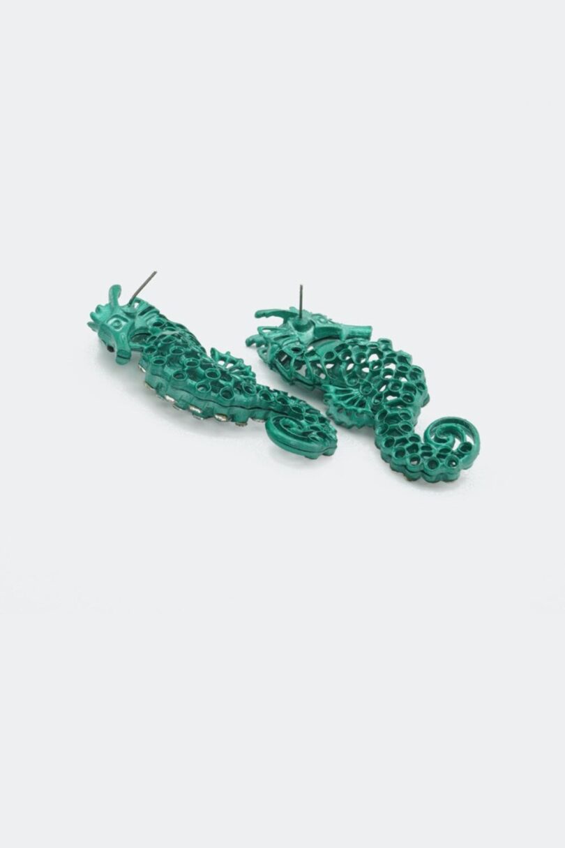Rhinestone Seahorse Earrings  Shop now at Kitty Darling