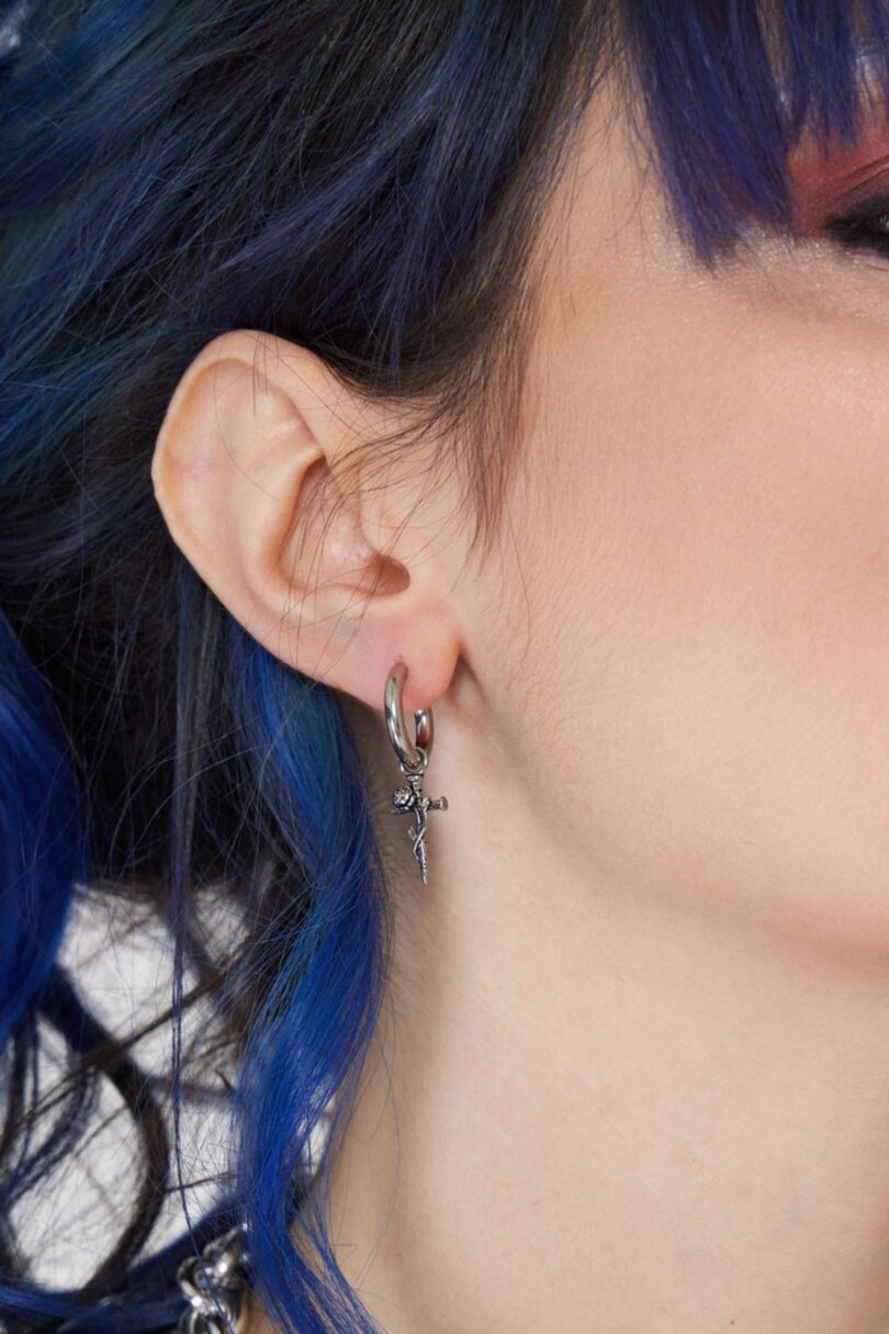 Rose And Dagger Drop Earrings  Shop now at Kitty Darling