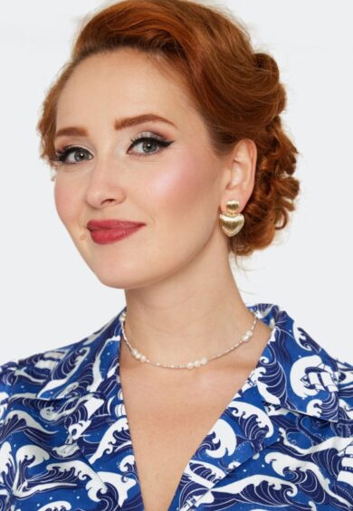 Shell Heart Gold Drop Earrings – Jewellery | Kitty Darling