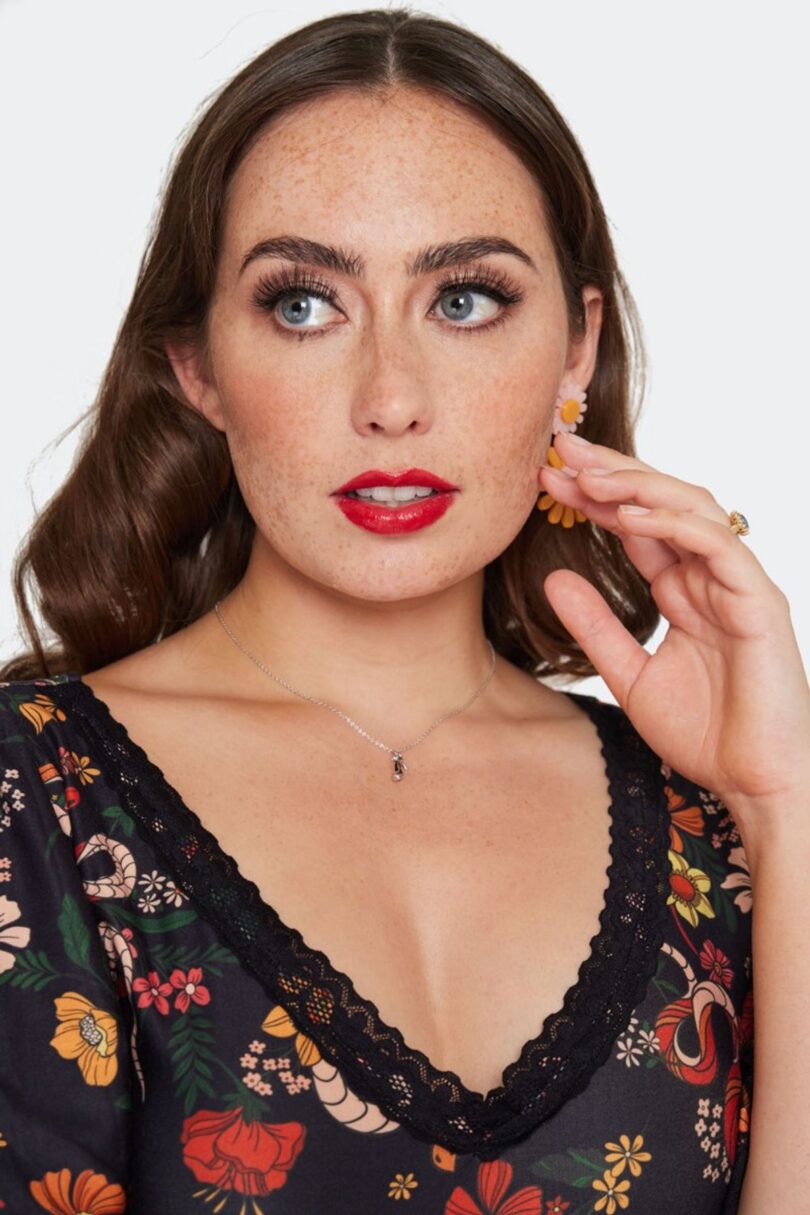 Silver Tone Heel Necklace  Shop now at Kitty Darling