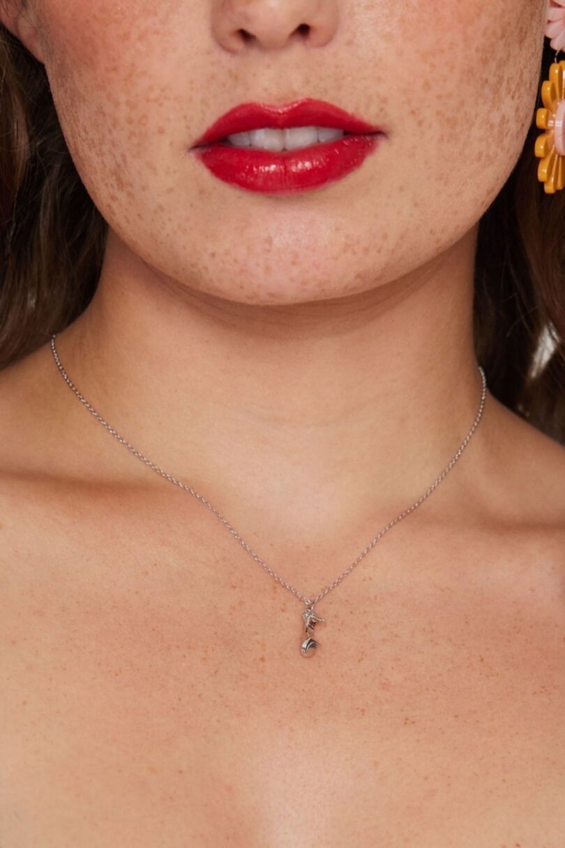 Silver Tone Heel Necklace  Shop now at Kitty Darling
