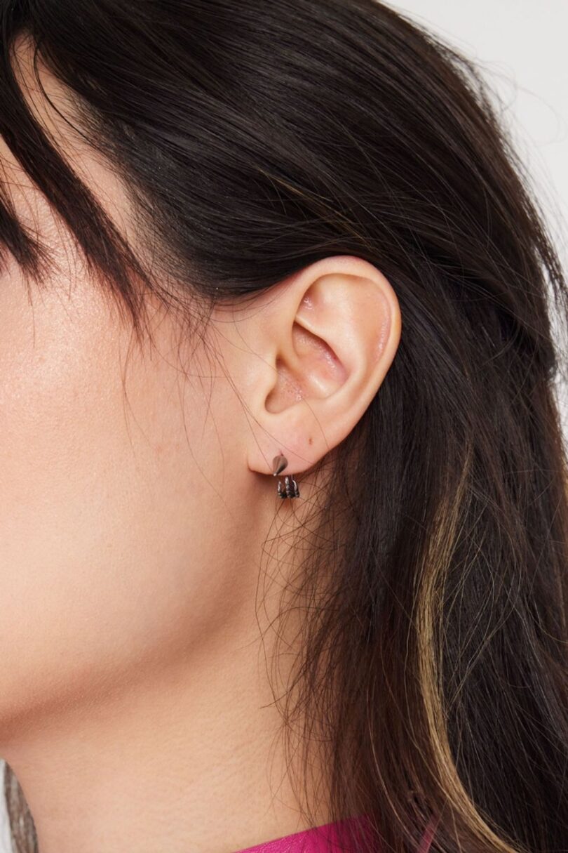 Skeleton Hand Spike Stud Earring  Shop now at Kitty Darling