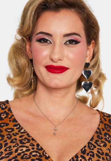 Sliver Tone Rose Necklace – Jewellery | Kitty Darling